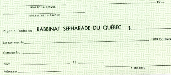 Grand Rabbinat du Quebec – Association Sépharade Francophone (ASF)