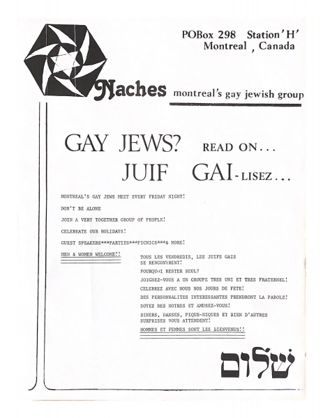 Naches- Gay and Lesbian Jews of Montreal